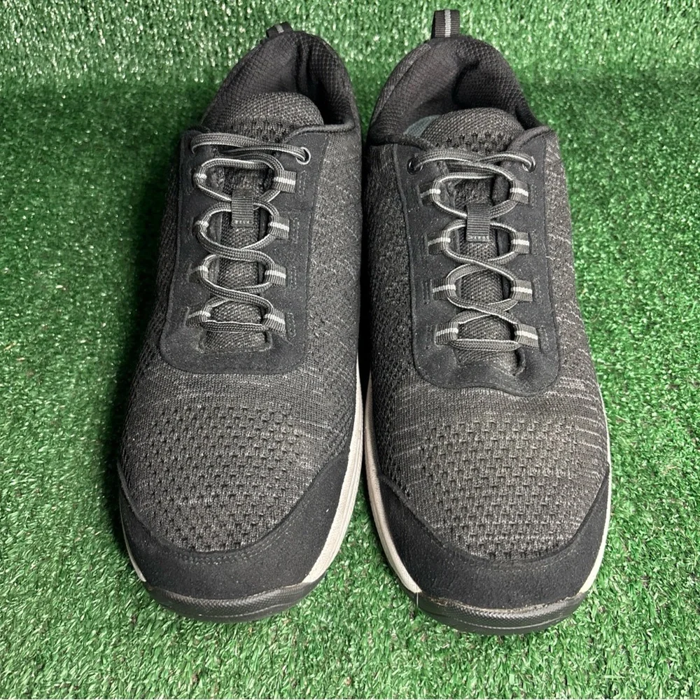 Orthofeet Shoes Black‎ Orthopedic Walking Athletic Sneakers 619 Mens Size 14 D